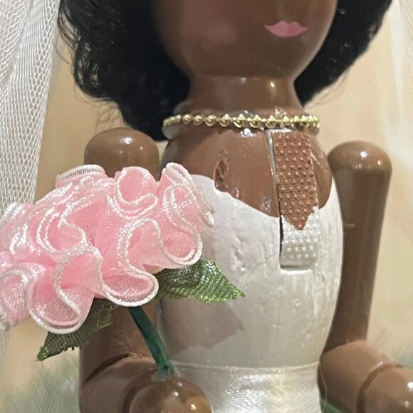 Ethnic Bride Nutcracker Christmas Mantel Decoration Holiday Gift - Picture 5 of 7